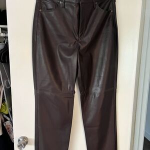 Express Brown Straight Leg Pants